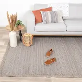 NATURL. Jute Teppich - Fair Grau 190x290 cm