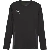 Puma Herren Langarm Shirt teamGOAL LS Jersey 705750-03 M - Black-White - M