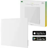 Hombli Smart Infrarot Flächenheizung Heizkörper - 400 Watt - Smart App - Integrierter Thermostat - 10m² - Wandmontage - Weiß