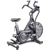 inSPORTline Heimtrainer AirBike Pro für Gewerbe, Luftbremssystem, Intervallprogramme, Ganzkörpertraining, 124 x 69,5 x 140 cm