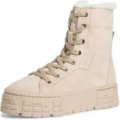 Tamaris Damen Stiefelette cooler Boot Reißverschluss dicke Sohle 1-26841-41, Größe:37 EU, Farbe:Beige
