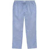 KnowledgeCotton Apparel Hose Fig Loose Linen Herren Moonlight Blue-XS