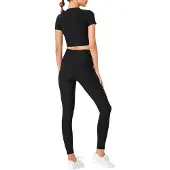 Yeaz CLUB LEVEL SET Short Top Leggings M (Black)