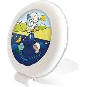 Claessens Kids Kidsleep Globetrotter: Weißer Schlaftrainer und Kinderwecker