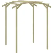 vidaXL Garten-Pergola Kiefernholz Imprägniert 180x197x210 cm