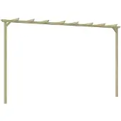 vidaXL Garten-Pergola Kiefernholz Imprägniert 360x200x60 cm