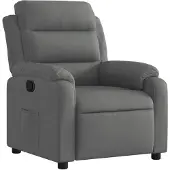 vidaXL Relaxsessel Dunkelgrau Stoff
