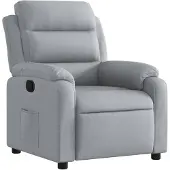 vidaXL Relaxsessel Hellgrau Stoff