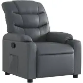 vidaXL Relaxsessel Grau Kunstleder