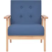 The Living Store Sessel Blau Stoff