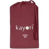 Kayori Spannbettlaken Saiko Rot (Jersey)-80 x 220 cm