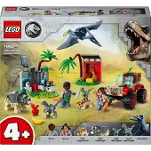 LEGO Jurassic World Rettungszentrum für Baby-Dinos, Set mit kleinen Dinosaurier-Figuren, darunter Triceratops, Ankylosaurus und Velociraptor, Geschenk zum Bauen für Jungs und Mädchen ab 4 Jahren 76963