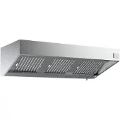 CombiSteel Gastro Wandhaube 1000 x 1100 x 540 mm - Edelstahl, mit Filter, Regler & Fettablasshahn