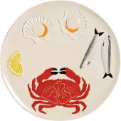 &Klevering - De la mer Servierplatte Ø 26,5 cm, Crab