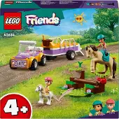 LEGO Friends Pferde- und Pony-Anhänger, Pferde-Spielzeug für Mädchen und Jungen mit Auto und Figuren, Mini-Puppen-Set mit Liann, Zoya und 2 Tierfiguren, Geschenk für Kinder 4 Jahren 42634