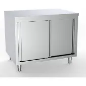 CombiSteel Arbeitstisch mit Schiebetüren 1000x700 mm – Edelstahl