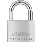 ABUS 64TI/50 B/DFNLI, Herkömmliches Vorhängeschloss, Tastensperre, Unterschiedliche Schließung, Aluminium, Gehärteter Stahl, 5 cm