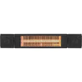 Eurom 334579, Wandmontierter Terrassenheizer, Schwarz, Aluminium, Elektro, 2000 W, 20 m²