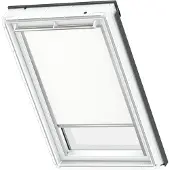 Velux Verdunkelungsrollo uni weiß manuell Rahmen aluminium DKL UK04 1025S