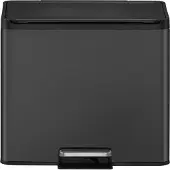 EKO - Essential 2 Recycler Treteimer 20+9 Liter - Steel Polypropylene - Schwarz