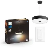 Philips White Amb. Fair Pendelleuchte schwarz 3000lm DS