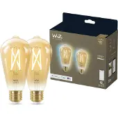 WiZ Connected WiZ Edison Filamentlampe Doppelpack - Warmes bis kaltweißes Licht - E27