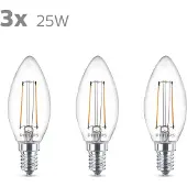 Philips 2W - E14 - 2700K - 250 lumen 3er-Set