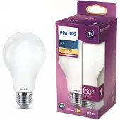 Philips Filament-Lampe Milchglas 150W A67 E27, 17,5 W, 150 W, E27, 2452 lm, 15000 h, Warmweiß