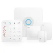 Ring Alarm Security Kit, 5 piece - 2nd Generation, Weiß, Tasten, Kabellos, Wi-Fi 5 (802.11ac), 5 GHz, Android, iOS, WLAN