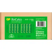 GP NiMH-Mignon-Akku ReCyko, HR06, 1,2V/2100mAh, 8 Stck