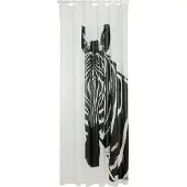 Sealskin Duschvorhang Zebra Schwarz Weiß (180 x 200 cm)