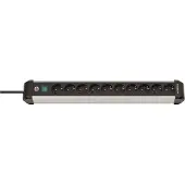 Brennenstuhl 1391030000, 3 m, Drinnen, Abgewinkelt, IP20, Aluminium, Schwarz, Silber