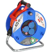 Brennenstuhl 1208750, Blau, Kunststoff, 3 AC-Ausgänge, Gerade, 40 m, IP44