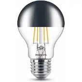 Philips Filament-Lampe Mirror Crown 50W A60 E27, 7,2 W, 50 W, E27, 650 lm, 15000 h, Warmweiß