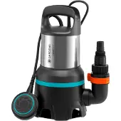 Gardena 16000, 450 W, 0,7 bar, 16000 l/h, IPX8, Schwarz, Edelstahl