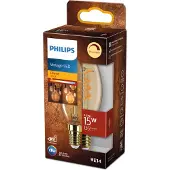 Philips Lampen in Kerzen- und Tropfenform (dimmbar), 2,5 W, 15 W, E14, 136 lm, 15000 h, Flame