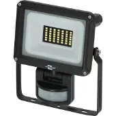Brennenstuhl LED Strahler JARO 3060 P (LED Fluter zur Wandmontage für außen IP65, 20W, 2300lm, 6500K, mit Bewegungsmelder), Schwarz, IP65, Metall, I, IK08, Schwarz