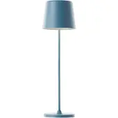 Brilliant portable LED Außen Tischlampe Kaami | hellblau | Höhe 37 cm | 2W 310 lm | aufladbar über USB | dimmbar über Touchdimmer