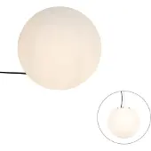 QAZQA Moderne Außenleuchte Weiß 35 cm IP44 Nura