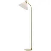 Markslöjd Mira Stehleuchte Gebürstet Messing/Weiß - , Mira, Gold / Messing, für Wohnzimmer, Metall