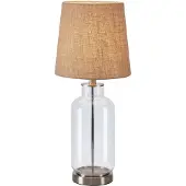Markslöjd Costero Tischleuchte H61,5 Clear/Natural - , Costero, Beige, für Wohnzimmer, Glas