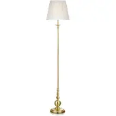 Markslöjd Stehlampe Imperia, weiß / opal, für Wohn- / Esszimmer, Metall, Antik, Stehlampe