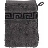 Cawö Waschlappen Noblesse Duo Reversible Anthracite (6er Set)