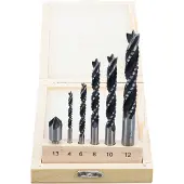 Bgs 50401 Holzkronen-Fräsbohrer-Satz, 4-12 mm, 6-tlg.