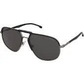 Carrera Herren CARRERA 318/S RZZ/M9 Gläser SONNENBRILLEN Plastik Schwarz-undurchsichtig Grau Pilot Polarisiert