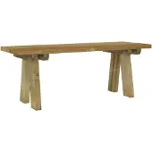 vidaXL Gartenbank 110 cm Massivholz Kiefer Imprägniert