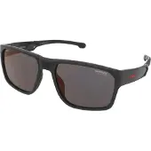 Carrera CARDUC 029/S Herren-Sonnenbrille Vollrand Quadratisch Kunststoff-Gestell, schwarz