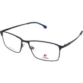 Carrera Herren CARRERA 8896 FLL Rahmen von BRILLEN Metall Blau undurchsichtig Quadratisch