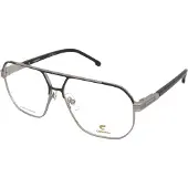Carrera 1135 Herren-Brille inkl. Gläser Vollrand Pilot Metall-Gestell 60/14/145, schwarz