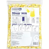 Bilsom HOWARD LEIGHT Gehörschutzstöpsel Bilsom 303S, EN 352-2, SNR 32 dB, Nachfüllpack 200 Paar, Polyurethan weiß/gelb